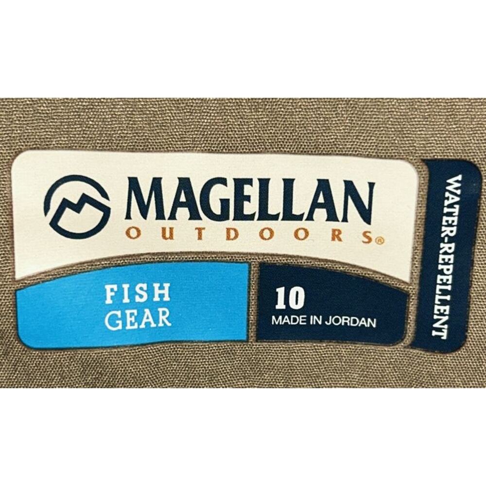 Magellan Outdoors Fish Gear Water-Repellent Khaki Shorts Boy's 10Y - Picture 6 of 7